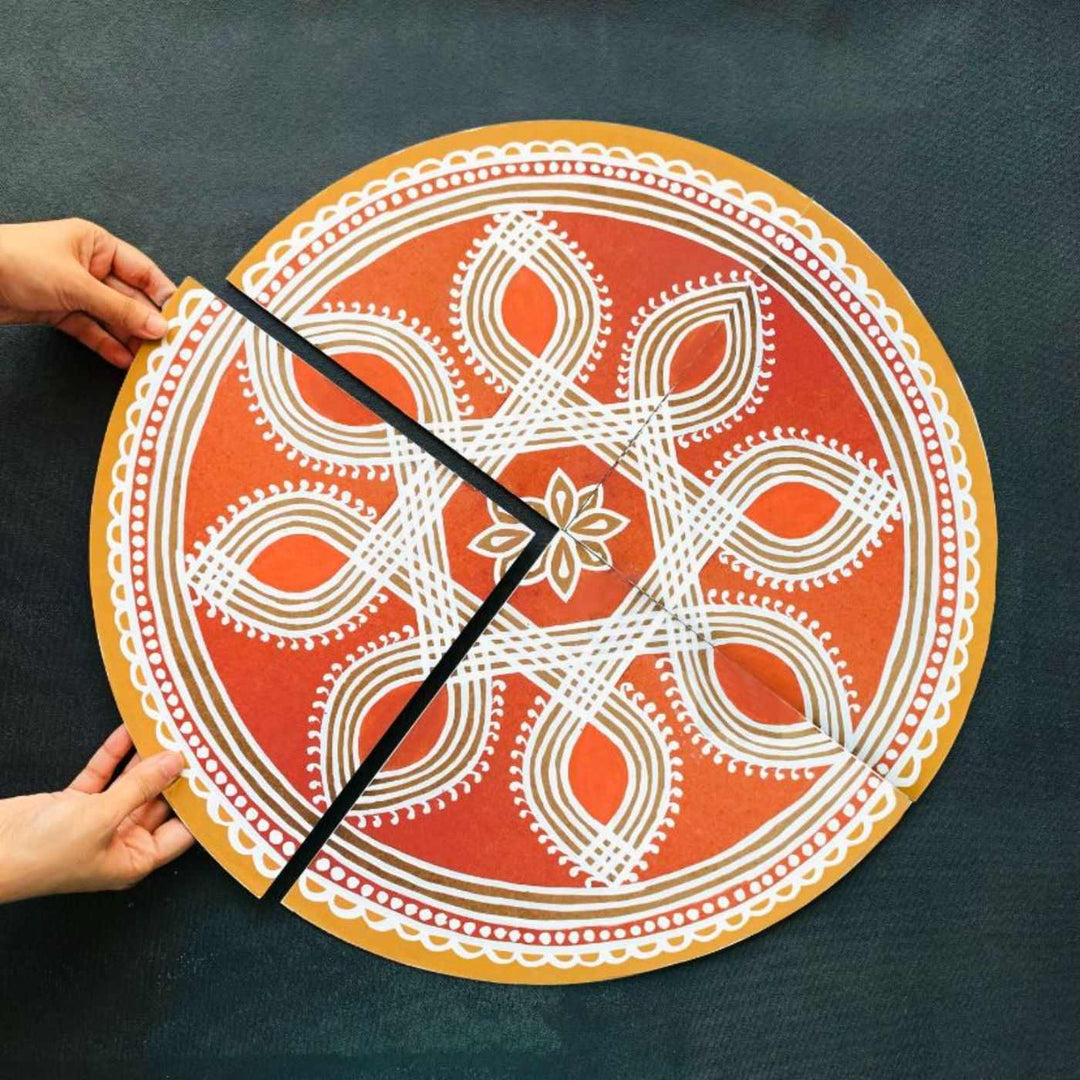 4 Pc Handpainted Rangoli & 2 Pc Hangings Festive Bundle