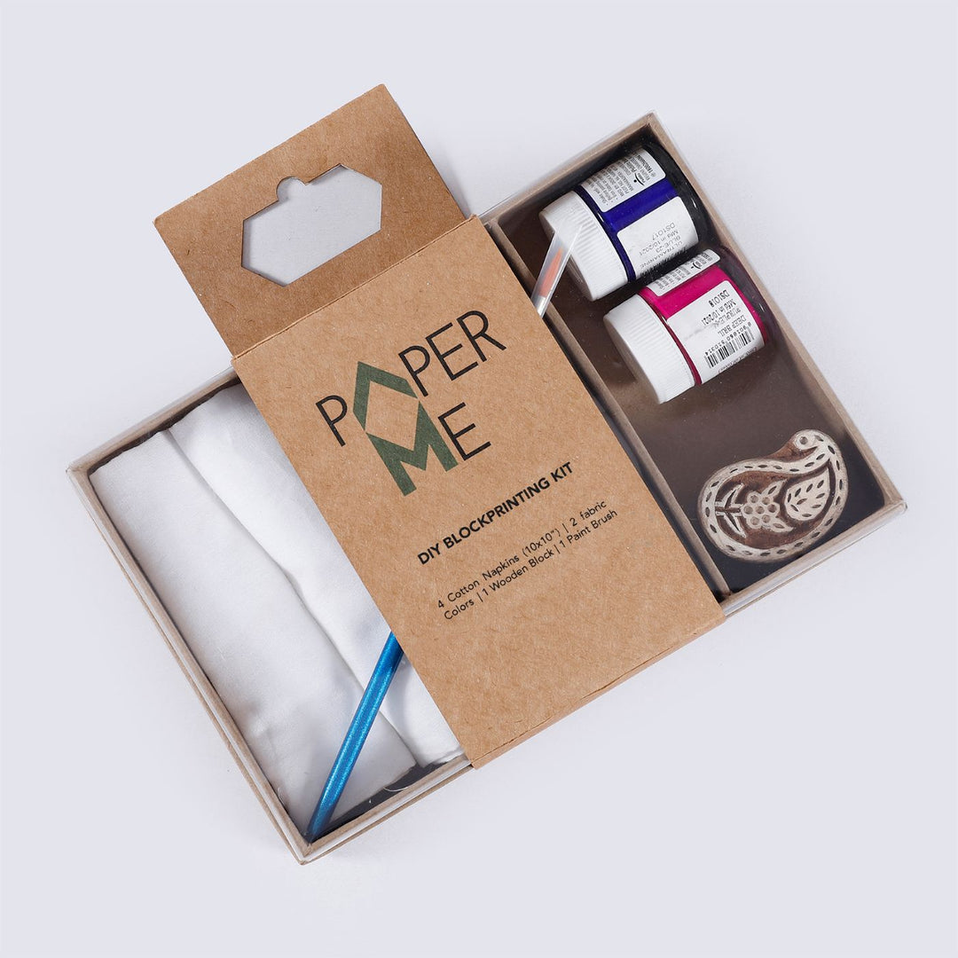 DIY Blockprinting Kit For Napkins