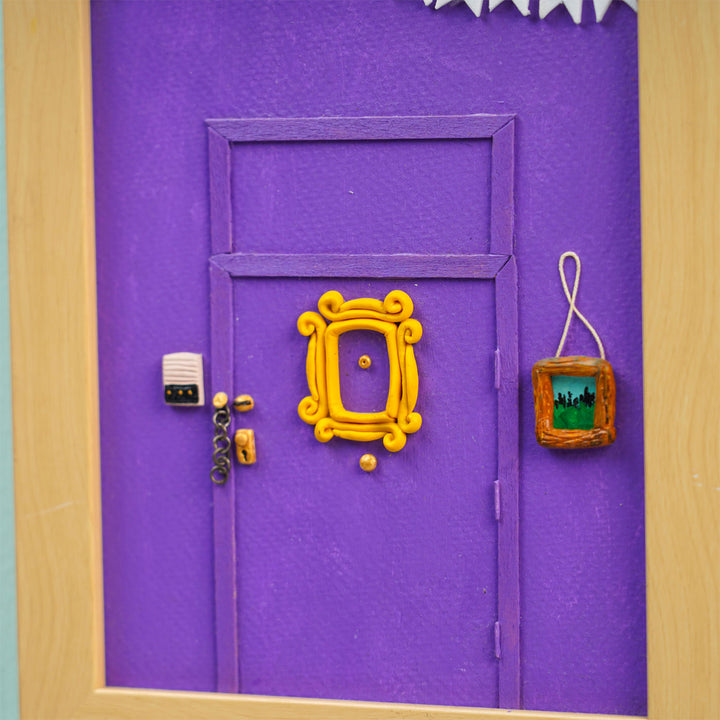 Personalized Clay Friends Frame Wall Hanging For Couple