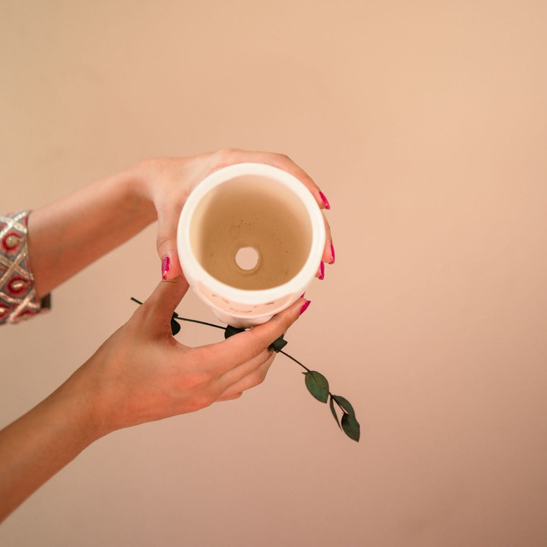 Handcrafted Ceramic Happy Face Planter
