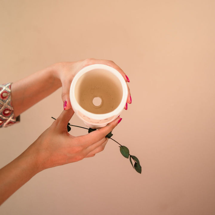 Handcrafted Ceramic Happy Face Planter