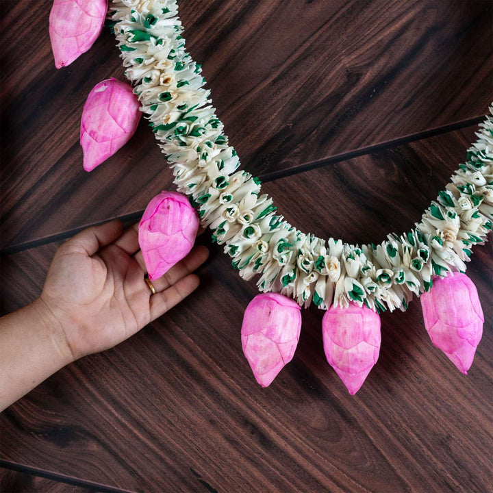42 In | Sola Wood Lotus Blooms Festive Toran