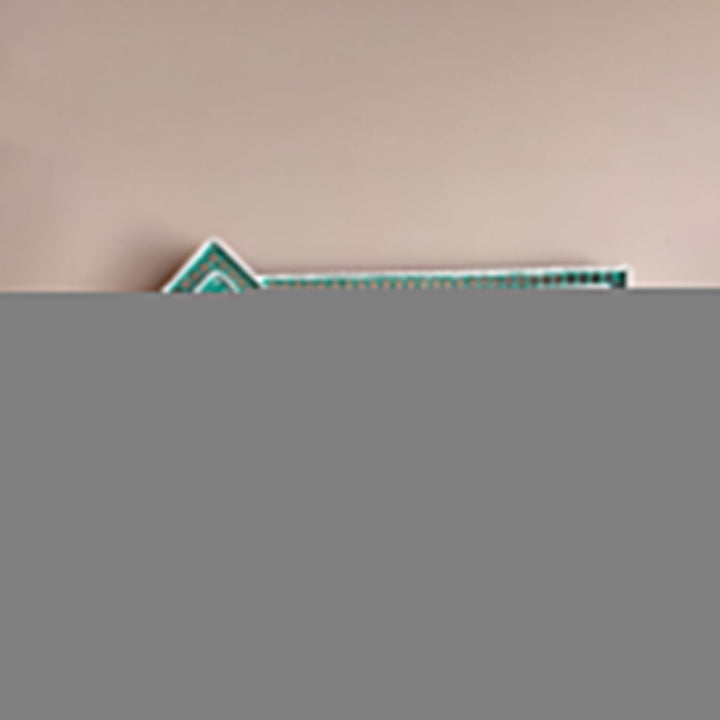 Handcrafted Personalized Lippan Art Mdf Name Plate 1 - Front View Mounted on Wall