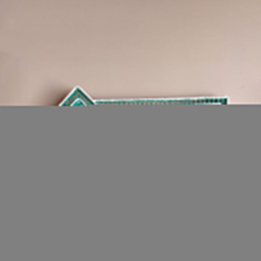 Handcrafted Personalized Lippan Art Mdf Name Plate 1 - Front View Mounted on Wall