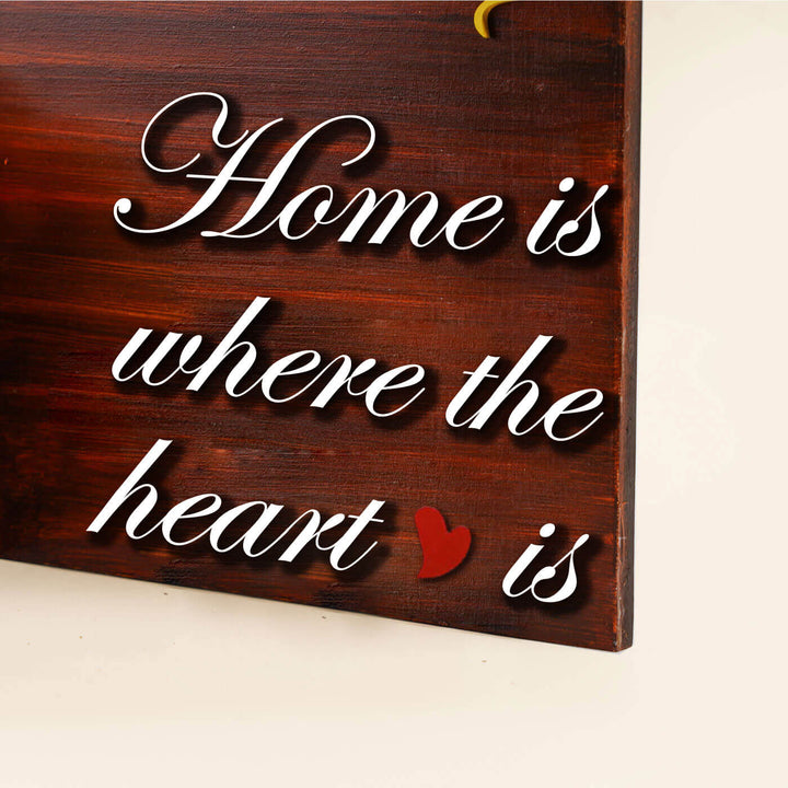 Hand Painted Personalized Wooden Name Plate With Planter 1 - Front Angle Close-up Showing Text