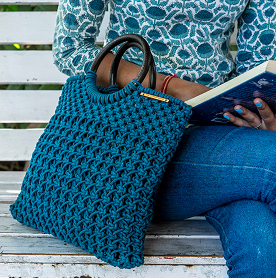 Handmade Macrame Ready for Brunch Bag