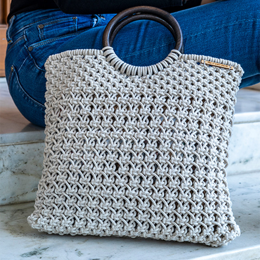 Handmade Macrame Ready for Brunch Bag