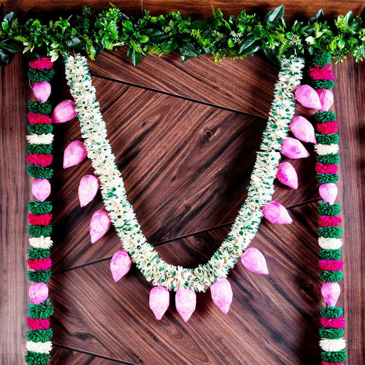 42 In | Sola Wood Lotus Blooms Festive Toran