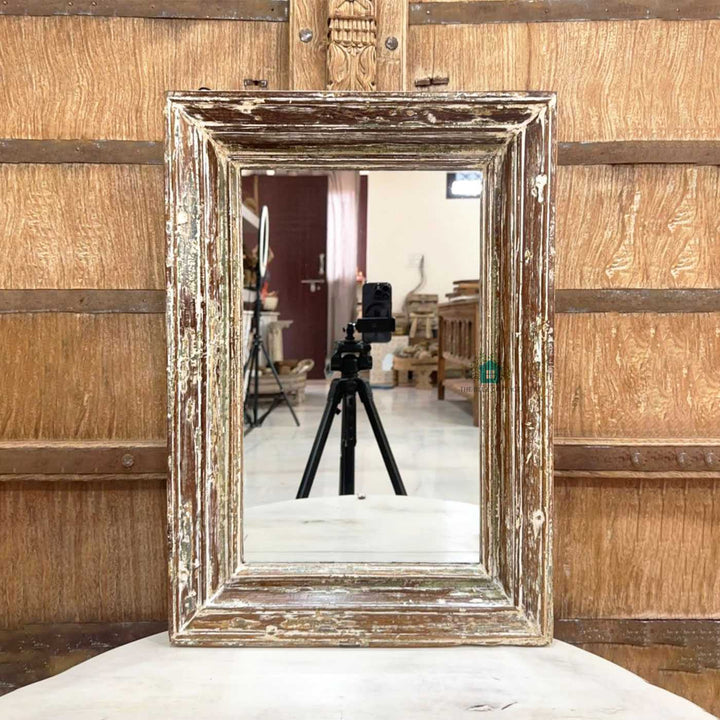 Handcrafted Rectangle Wooden Mirror Frame