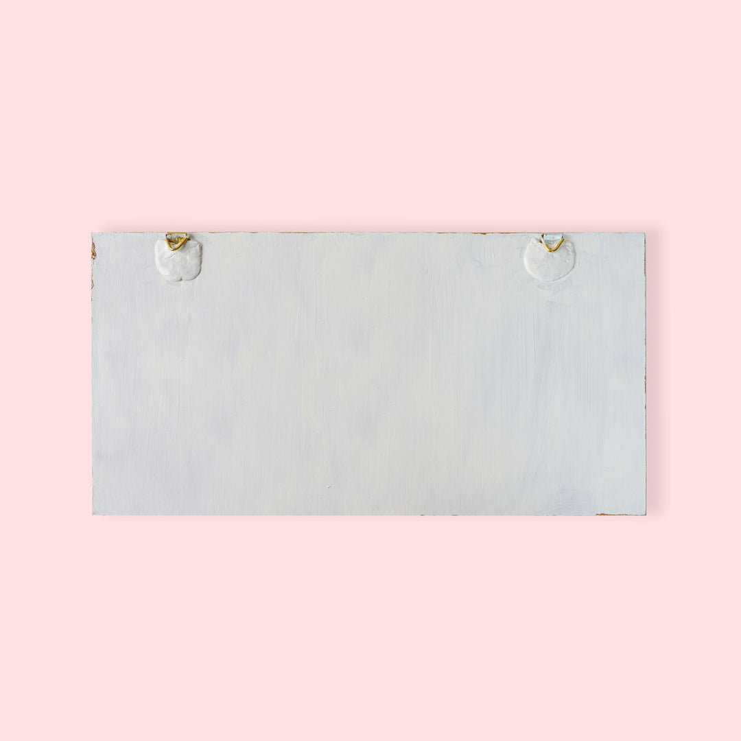 Handcrafted Mdf Resin Personalized Name Plate 1 - Back View with Hanging Hooks
