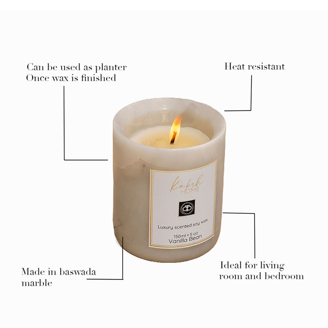 Handcrafted Scented Soy Wax Candle | Vanilla Bean