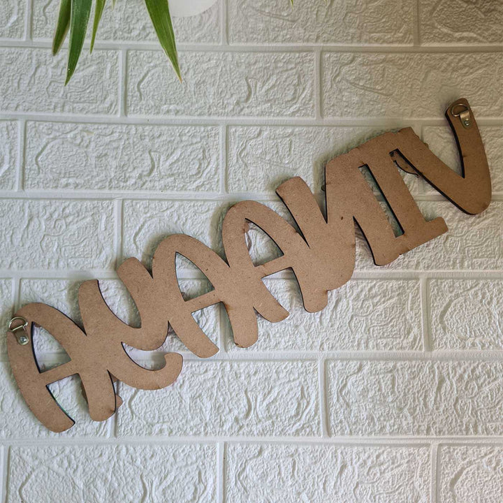 Handcrafted Personalized Unicorn Themed Name Plate For Kids - None (5)