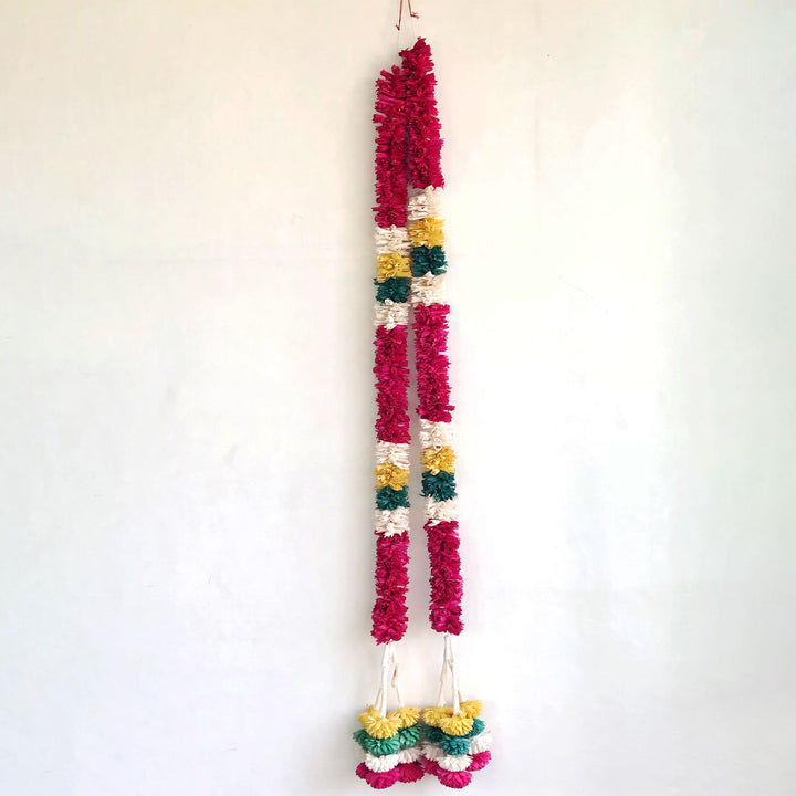 2 Pc | Shola Wood Floral Festive Hangings