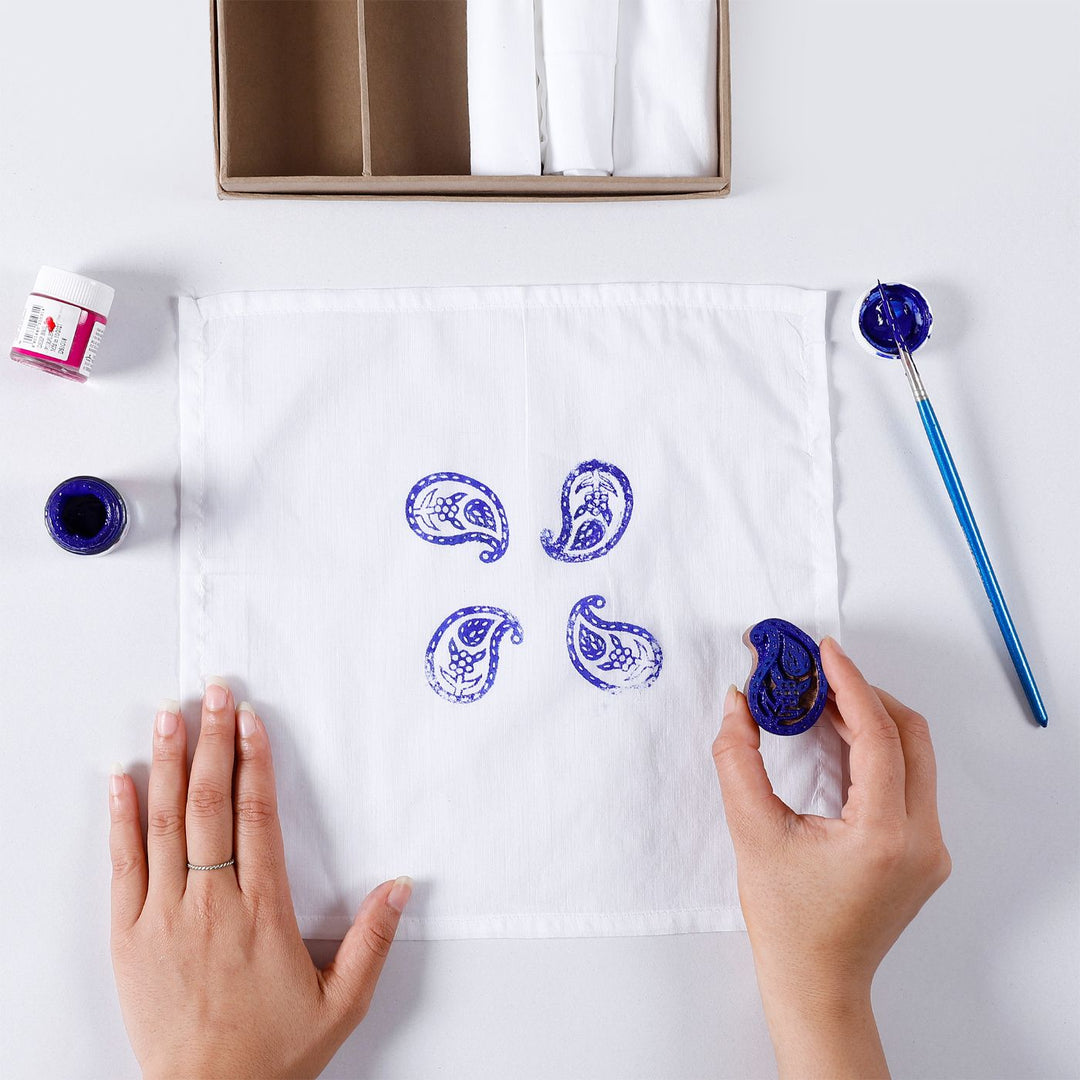 DIY Blockprinting Kit For Napkins