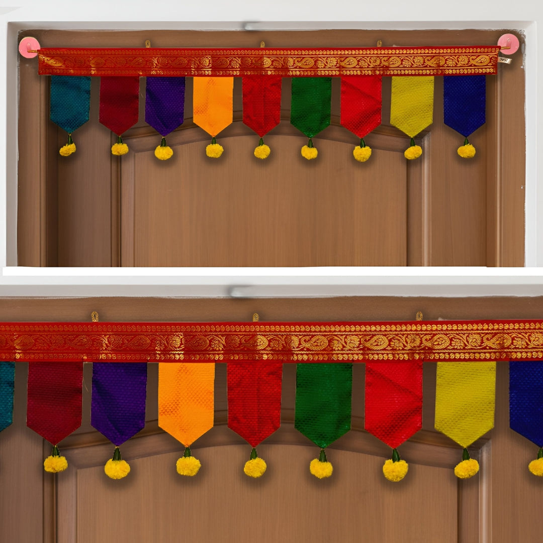 40 In | Handmade Khun Fabric Phool Toran