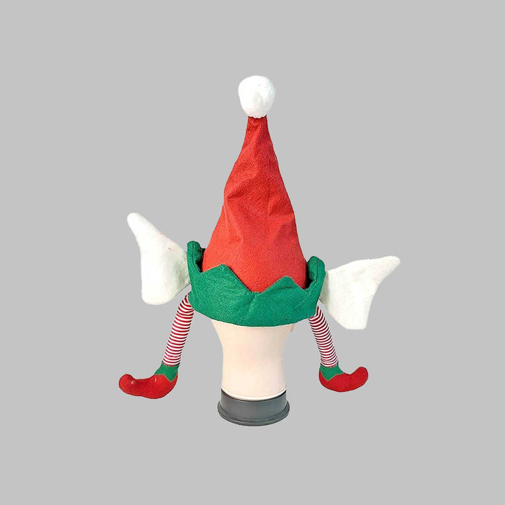 Handmade Long Elf Legs & Ears Felt Santa Hat | Xmas Gifting Ideas