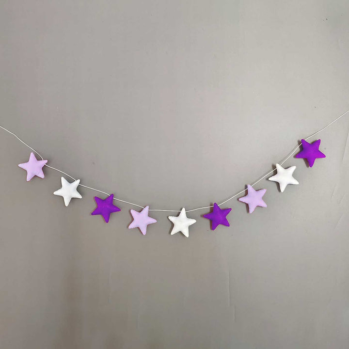 Handmade Stars Theme Felt Bunting For Kids