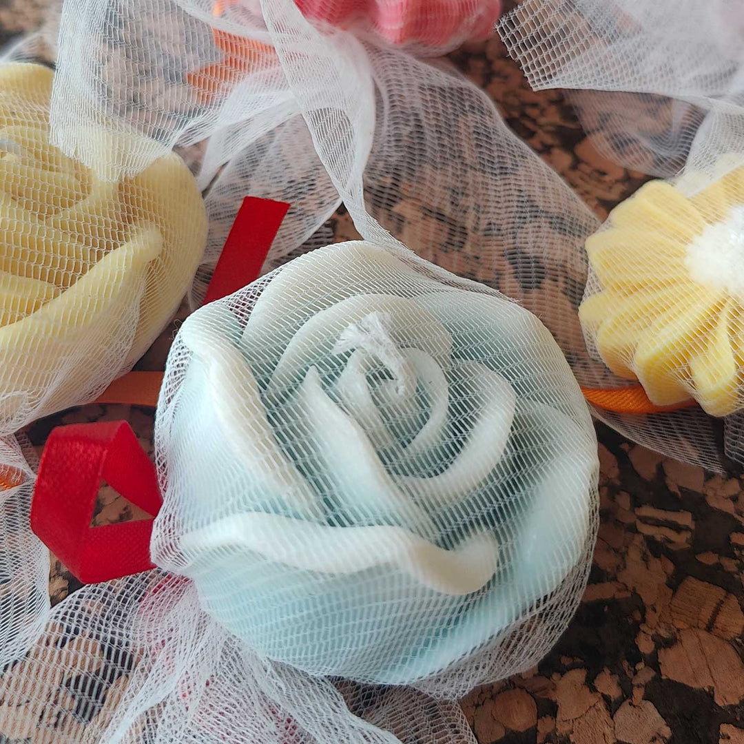 Handmade Rose Theme Soy Wax Candle