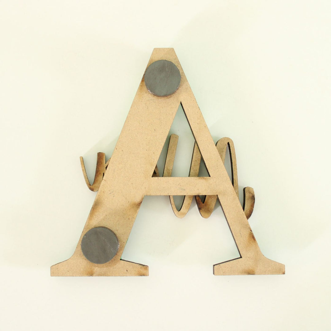 Personalized Handcrafted Monogram Design Fridge Magnet