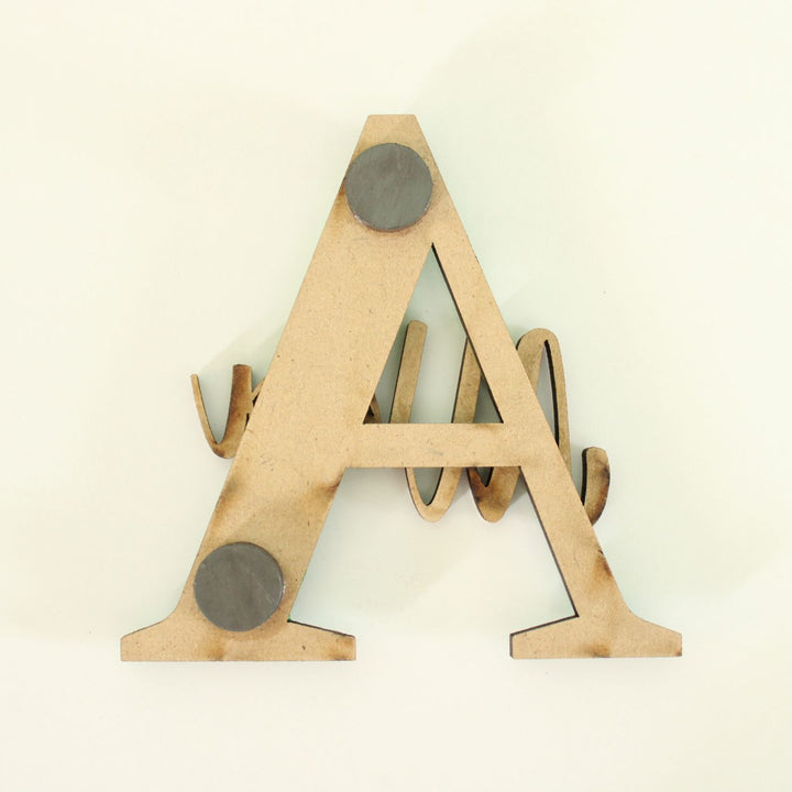 Personalized Handcrafted Monogram Design Fridge Magnet