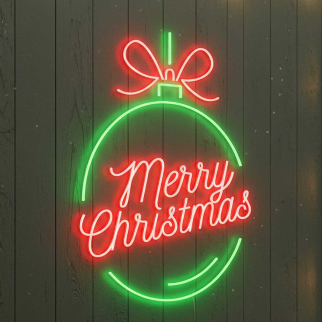 Personalized Handmade "Merry Christmas" Neon Light Sign Board For Holiday Decor
