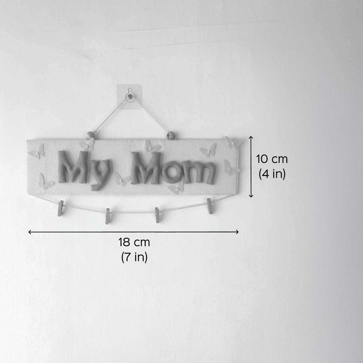 Photo Personalized Handmade Mom Theme Felt Decorative Plaque