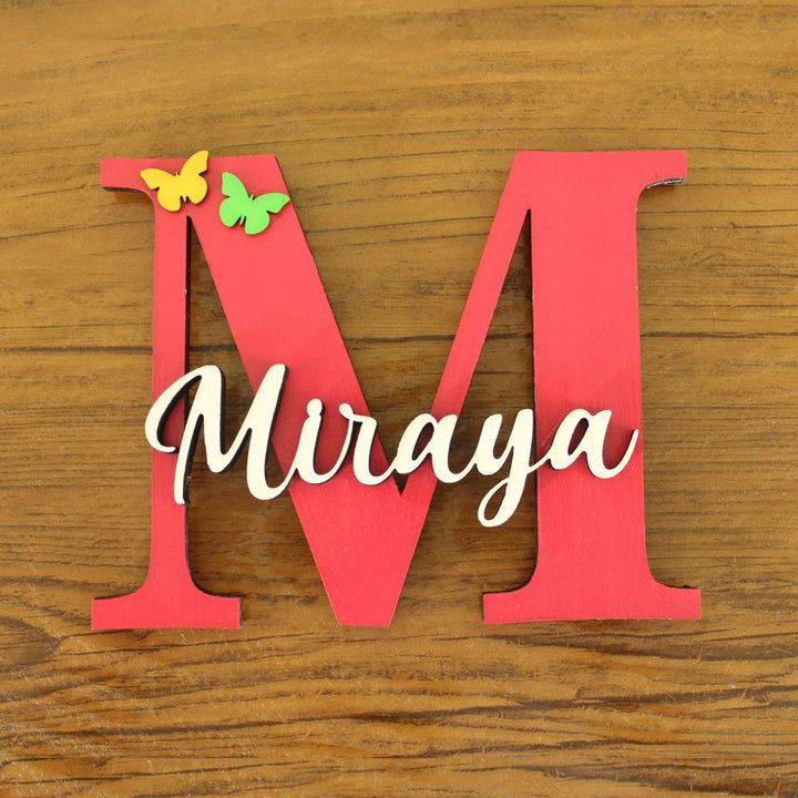 Personalized Handcrafted Monogram Design Fridge Magnet