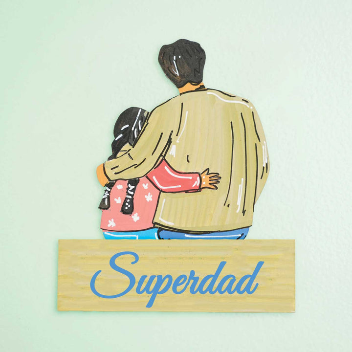 Personalized Daddy’s Little Girl Theme MDF Wood Fridge Magnet For Fathers