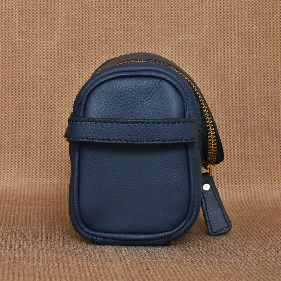 Personalized Blue Jill Leather Travel Kit
