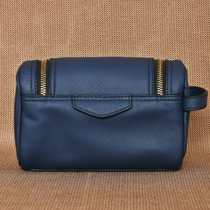 Personalized Blue Jill Leather Travel Kit