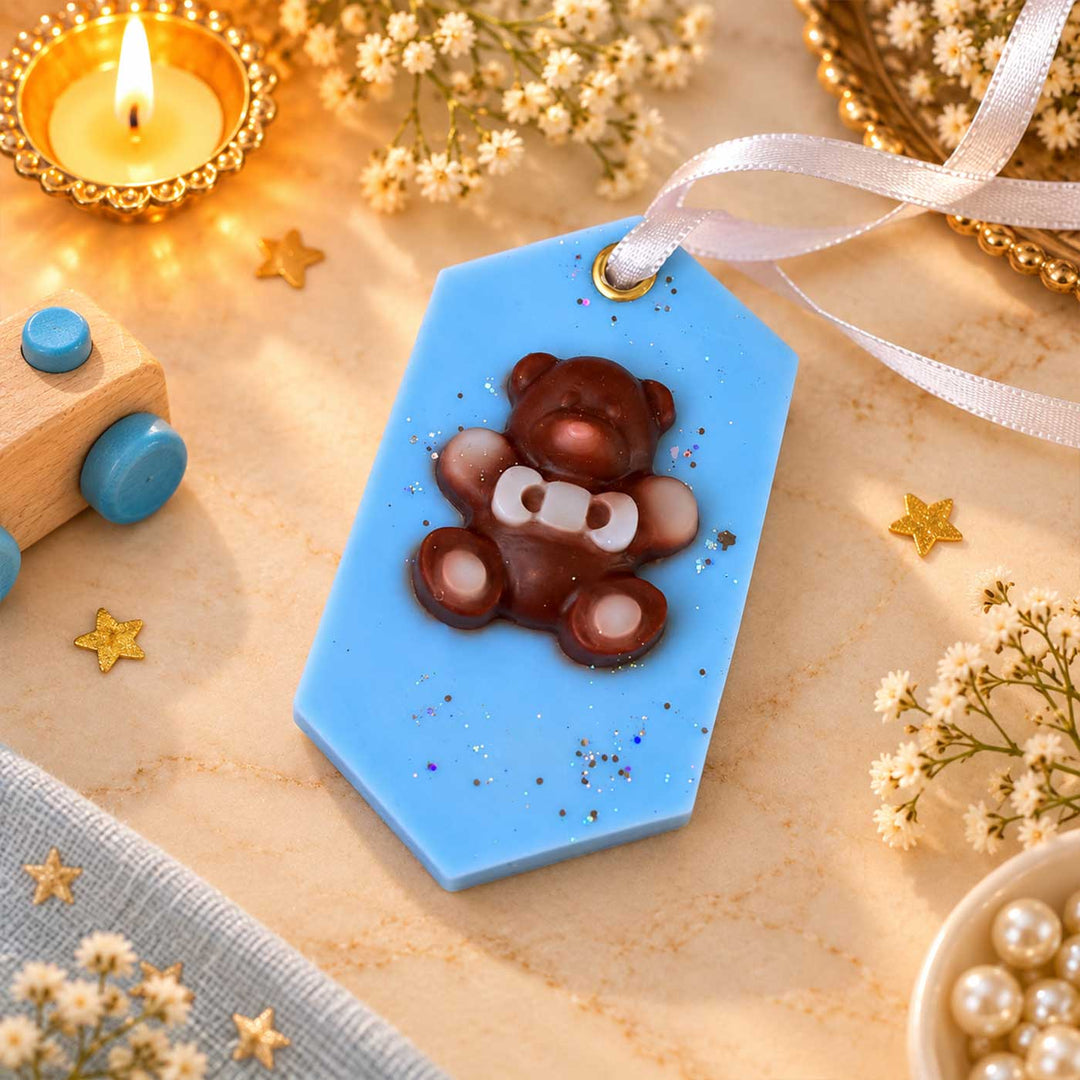 Handmade Little Blessing Mulberry Vanilla Soy Wax & Beeswax Fragrance Bar For Baby Shower Gifting