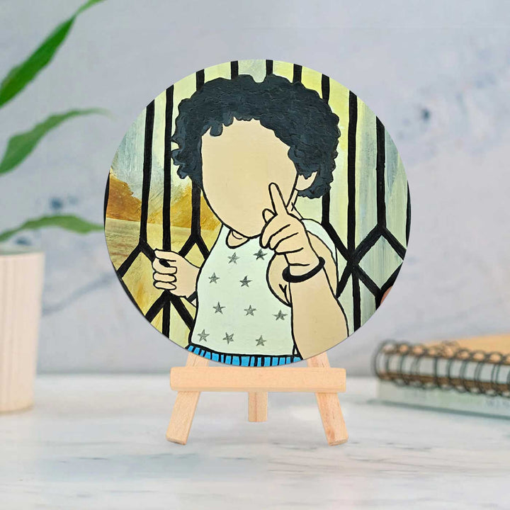 Photo Personalized Hand-Painted MDF Wood Portrait