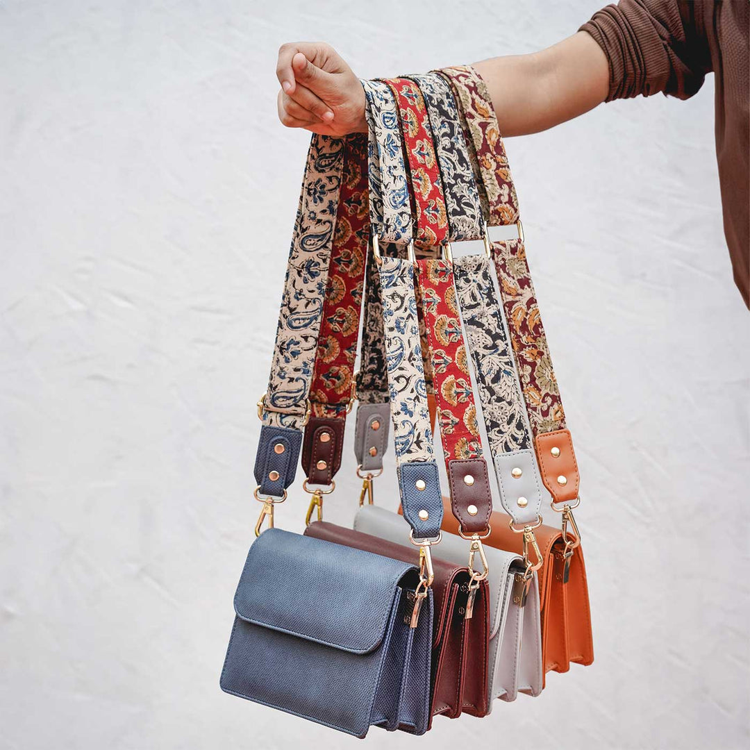 Personalized Faux Leather Sling Bag With Changeable Straps