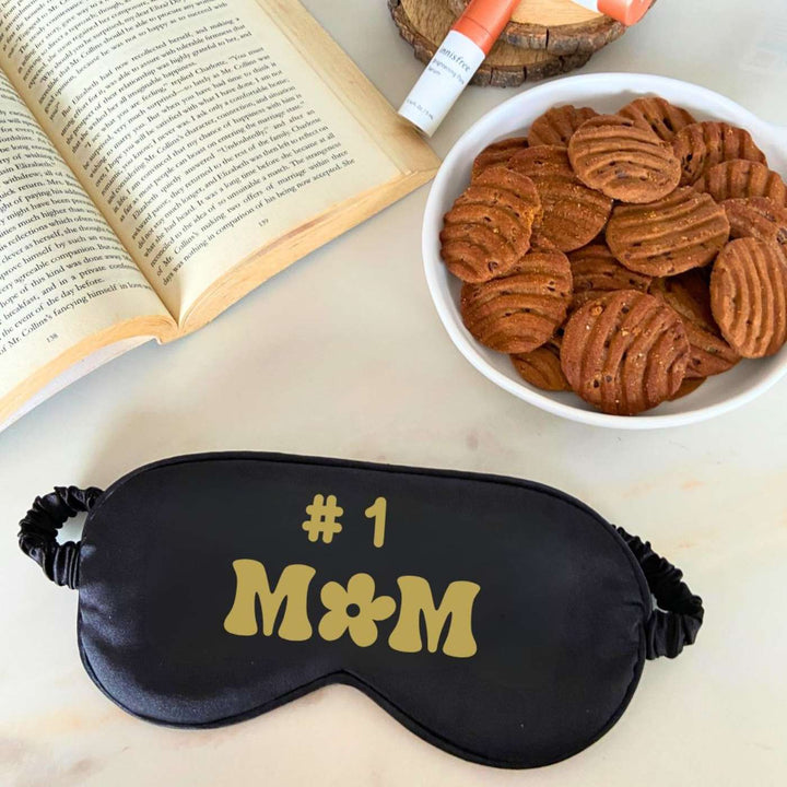 Customized Handmade Printed #1 Mom Satin Eye Mask
