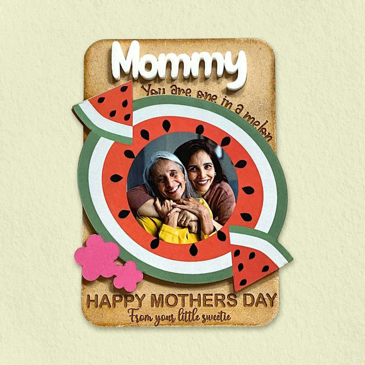 Photo Personalized Handmade Watermelon Theme Mdf Wood Fridge Magnet For Mothers
