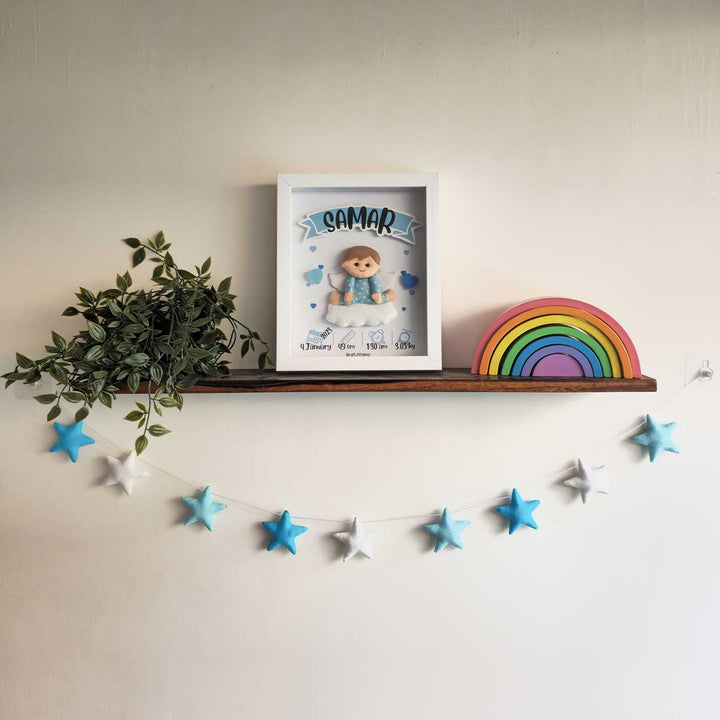Handmade Stars Theme Felt Bunting For Kids