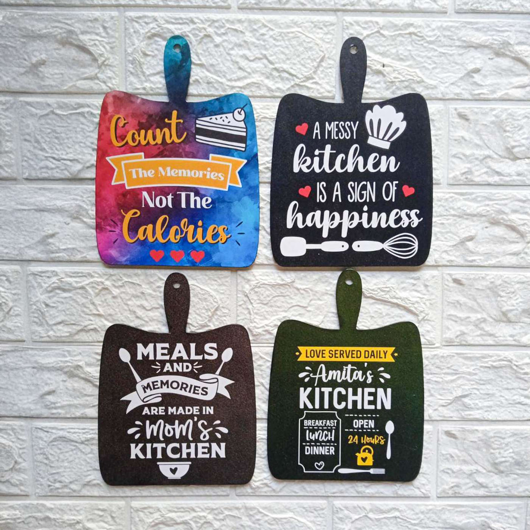 Personalized Decoupage Love Served Daily MDF Wood Decorative Plaque