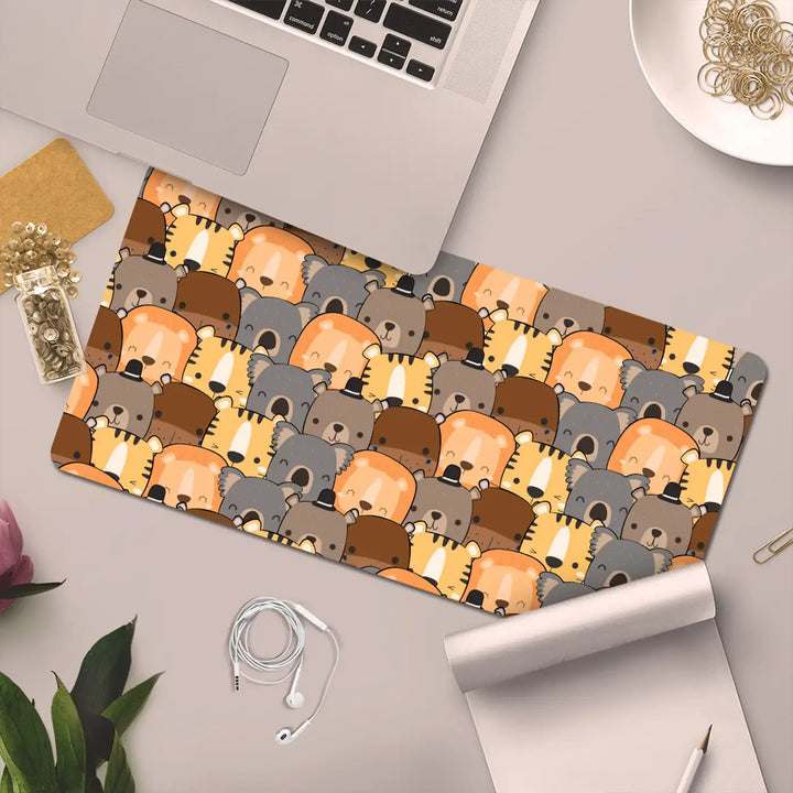 Printed Anti Slippery & Water Resistent Animal Theme Desk Mat
