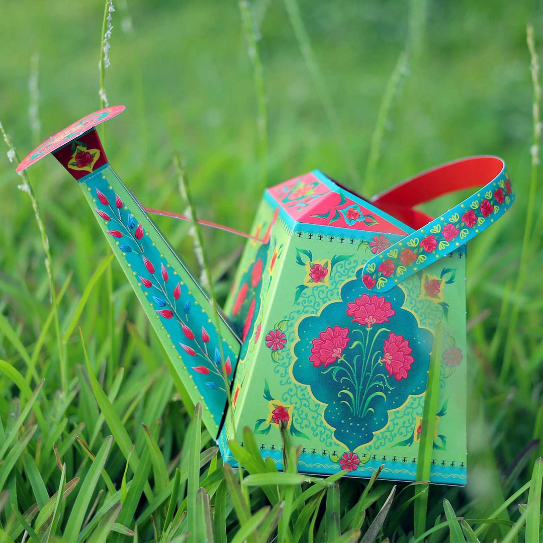 Handmade Printed Watering Vase Design Paper DIY Kit