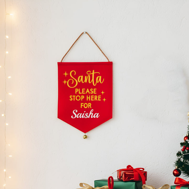 Personalized Red Christmas Hanging For Decoration