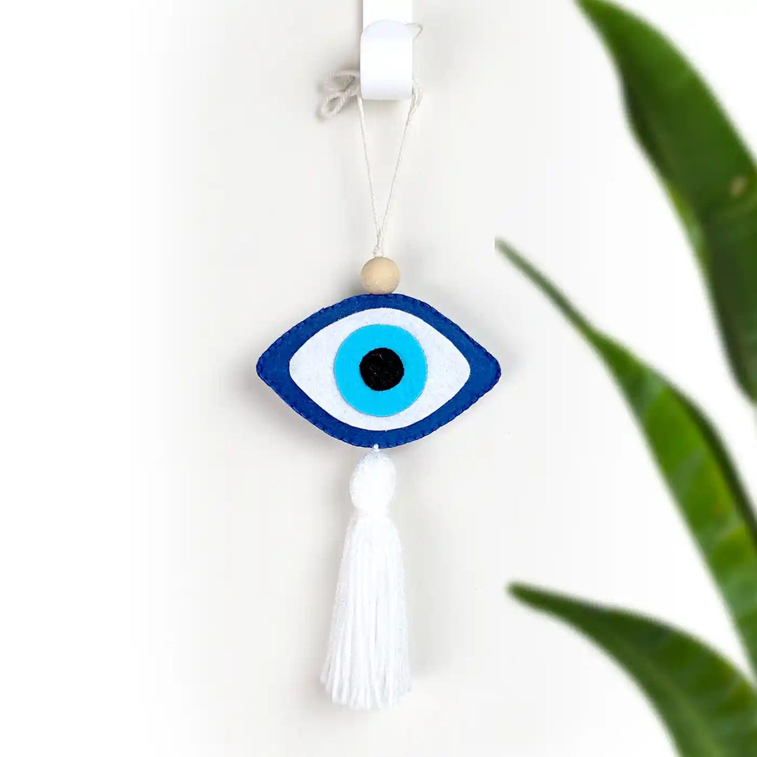Handmade Evil Eye Felt Hanging For Kids