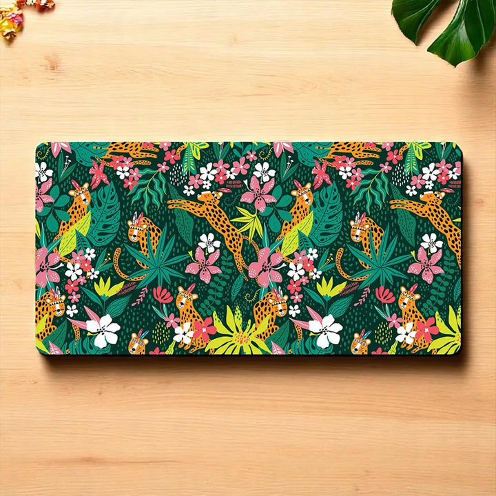 Printed Anti Slippery & Water Resistent Jungle Safari Theme Desk Mat