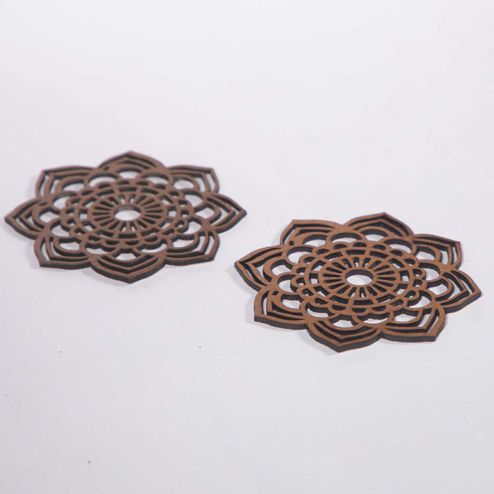 Elegant Mandala MDF Laser Cut Coaster Set | Set Of 6