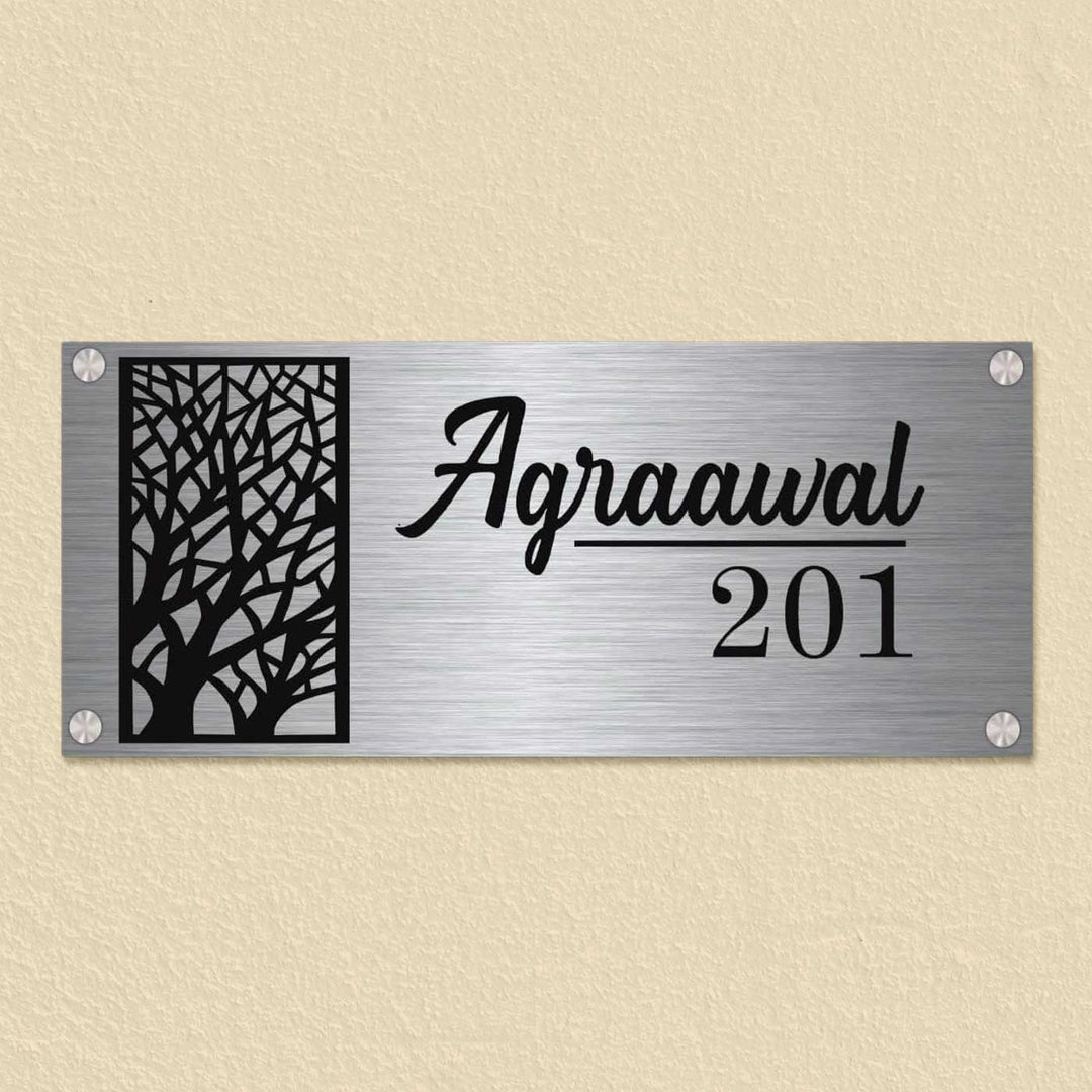 Personalized Elegant Stainless Steel Name Plate