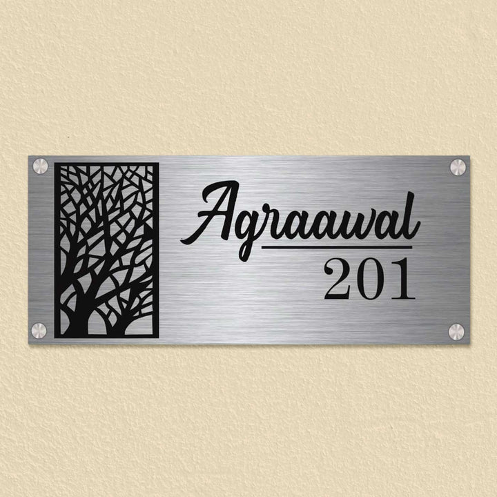 Personalized Elegant Stainless Steel Name Plate
