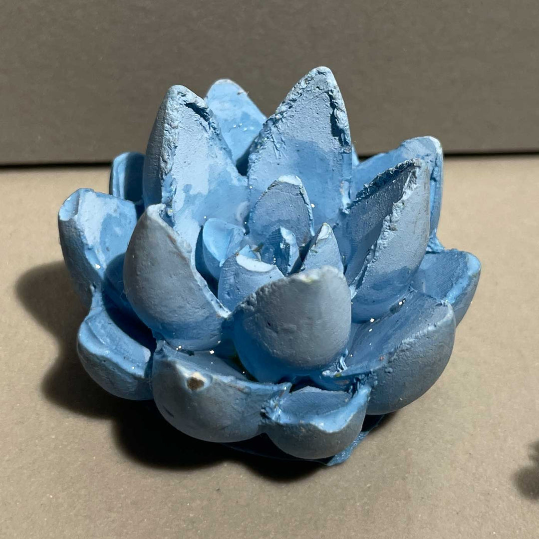 Handmade Radiance Concrete Gift Hamper | Includes 1 Urli, 1 Flower Candle Holder, 4 Succulent