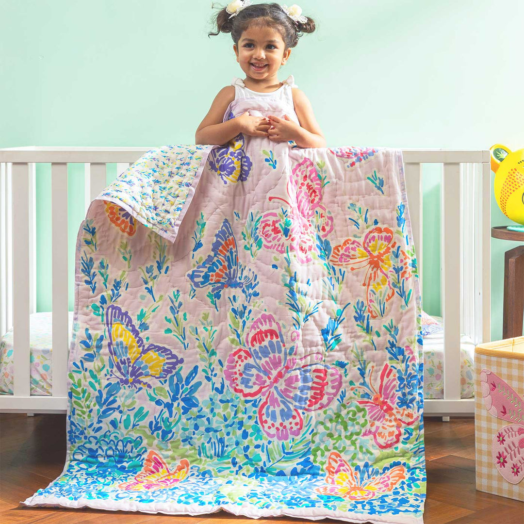 Personalized Sweet Dreams Baby Theme Cotton Quilt For Kids