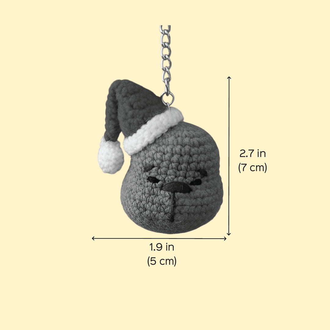 Handmade Crochet Grinch Ornament For Christmas Decoration