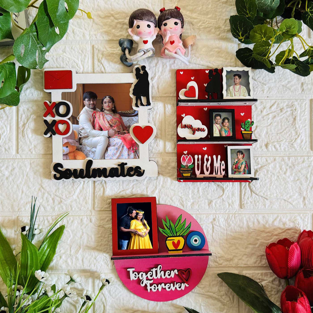 Photo Personalized Handmade Soulmates MDF Wood Fridge Magnet