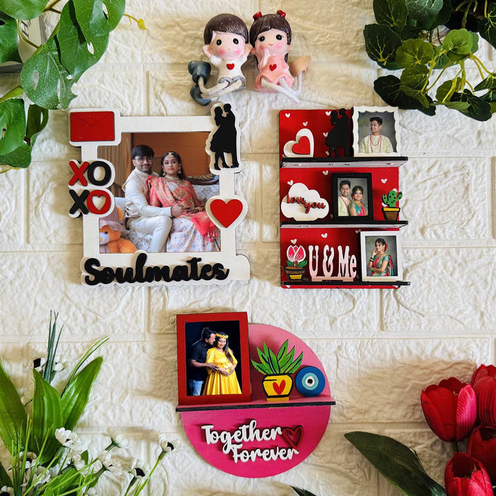 Photo Personalized Handmade Soulmates MDF Wood Fridge Magnet